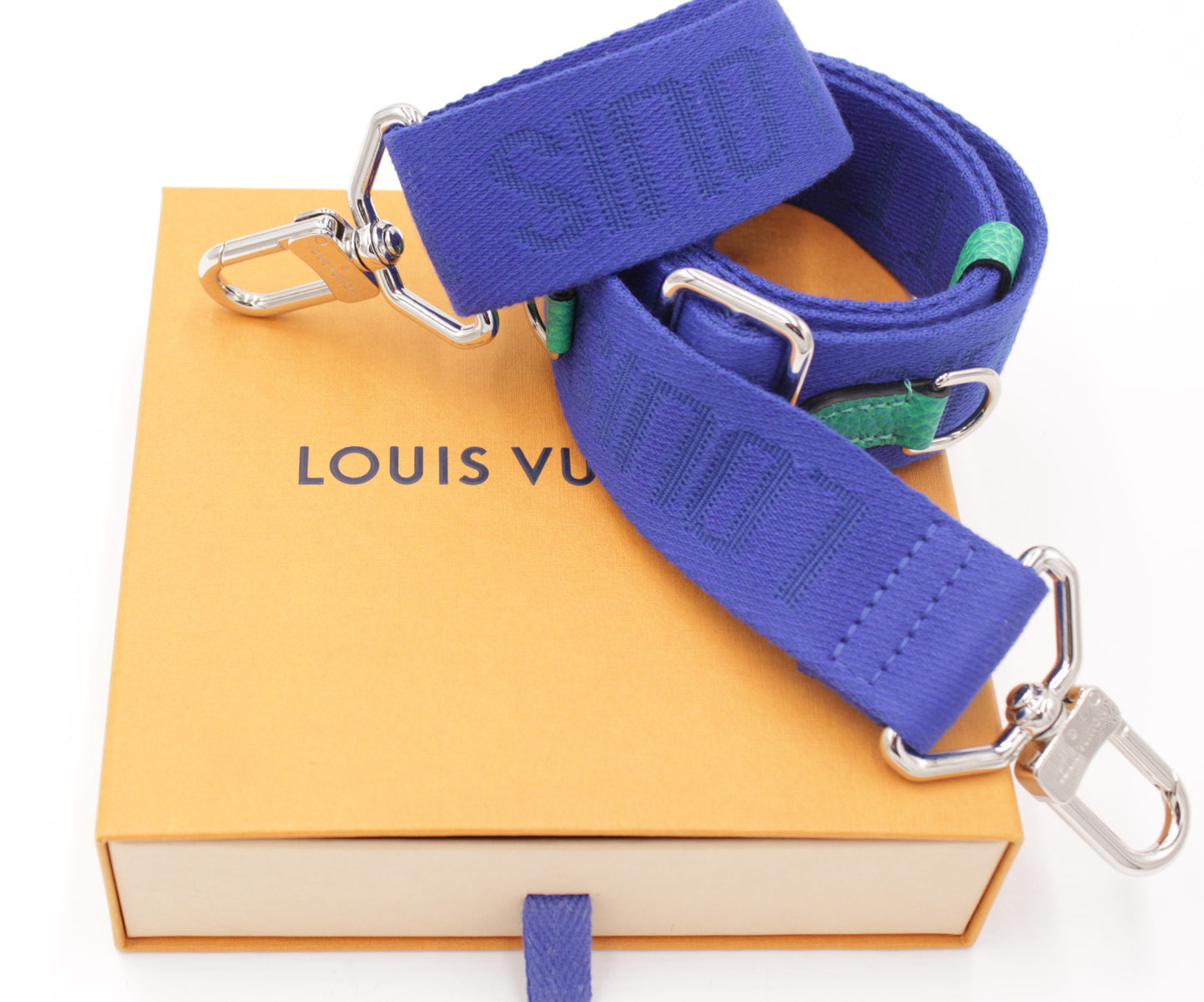Stoff Schultergurt Illusion Neonblau Virgil Ablob
