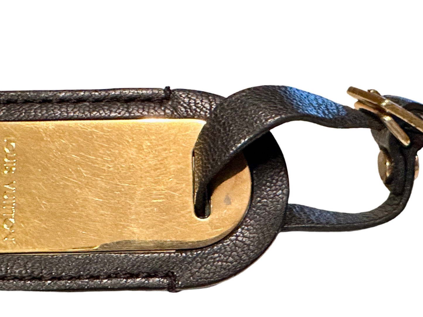 Special Edition Luggage Tag Leder mit Messing-Plättchen