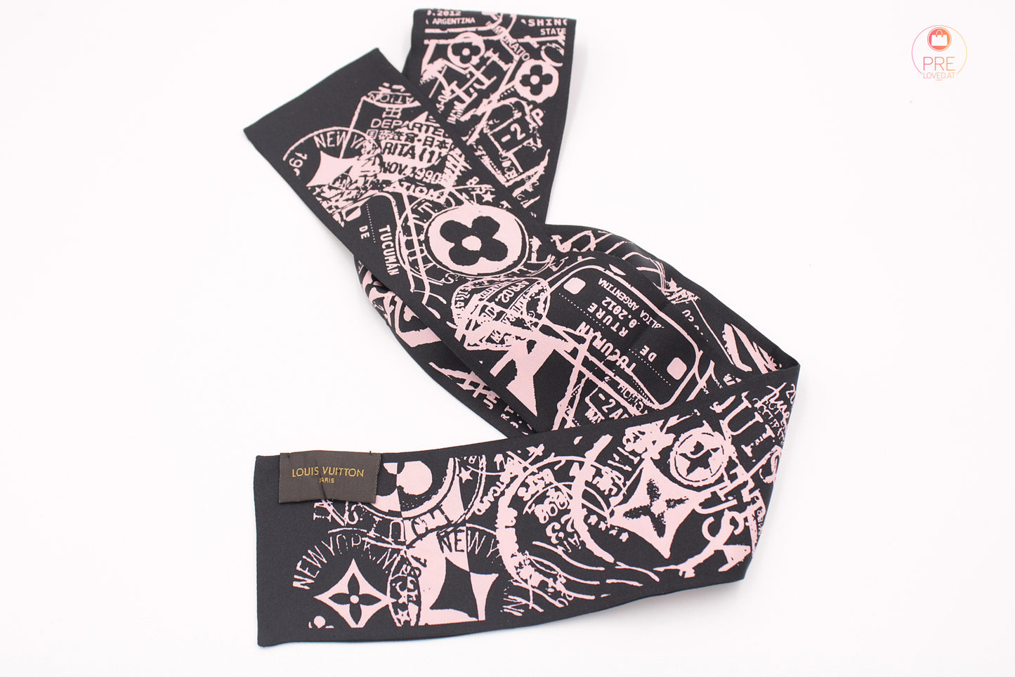 Bandeau Boarding Soie Rose