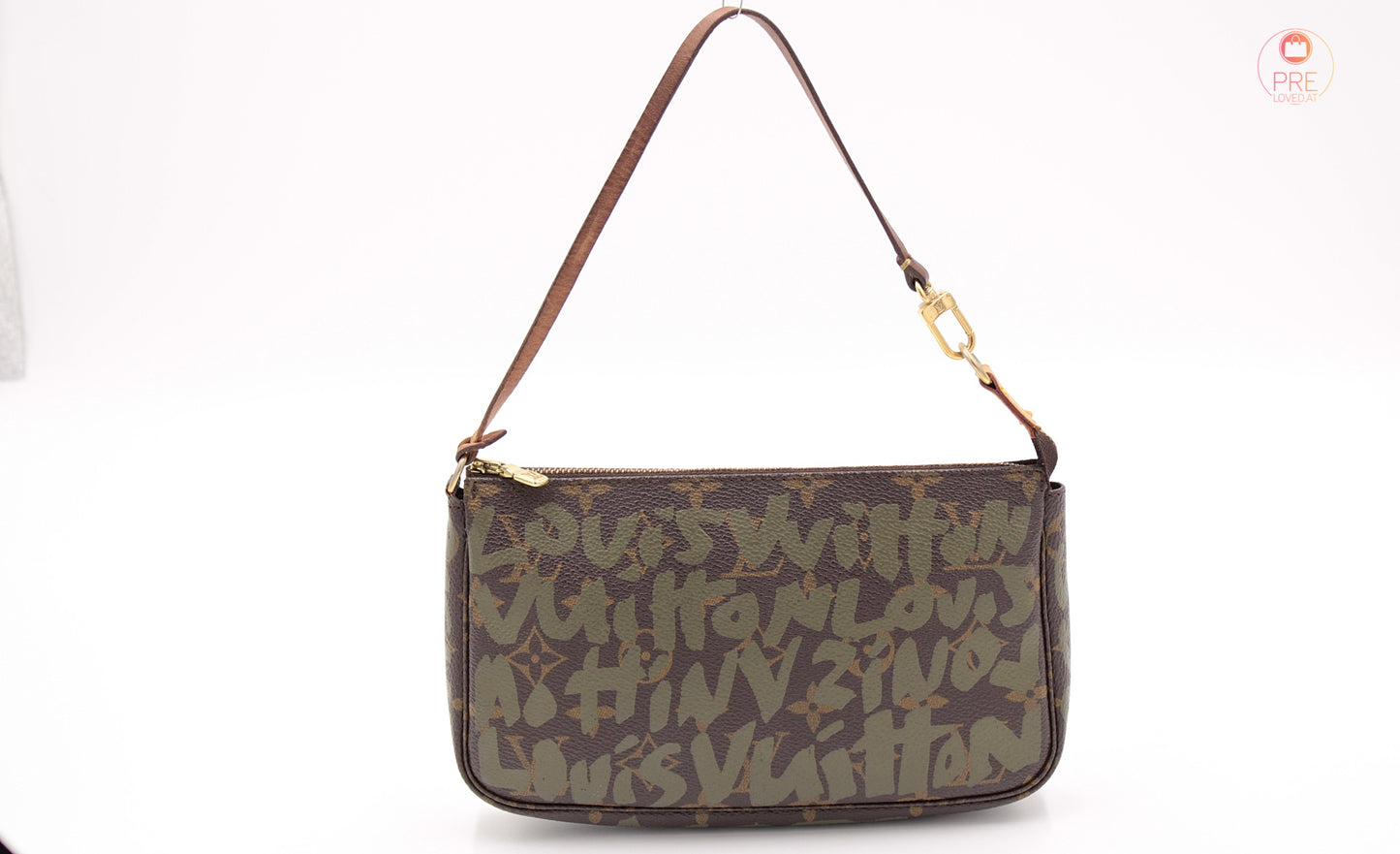 Pochette Stephen Sprouse Vert graffiti