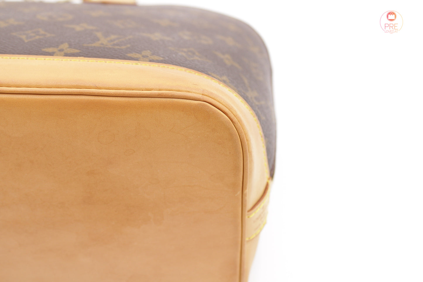 Alma PM Monogram Canvas mit Vachetta Gurt
