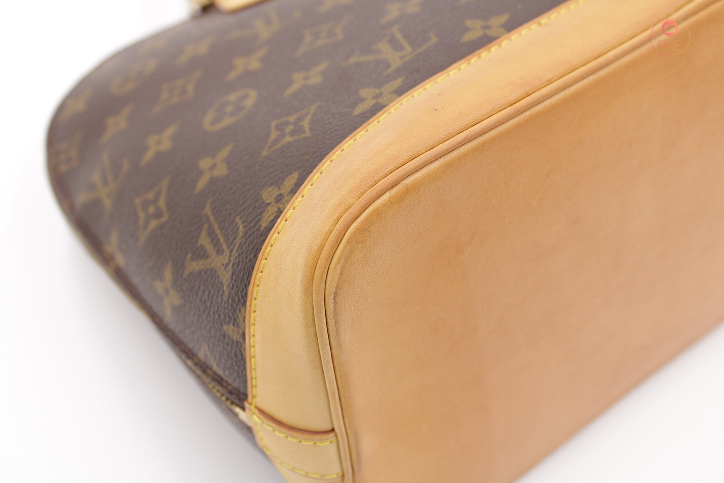 Alma PM Monogram Canvas mit Vachetta Gurt