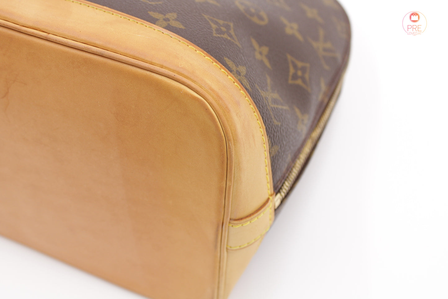 Alma PM Monogram Canvas mit Vachetta Gurt
