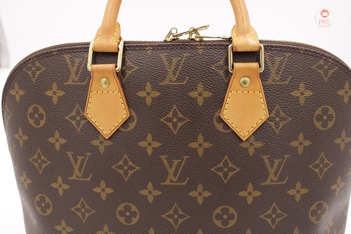 Alma PM Monogram Canvas mit Vachetta Gurt