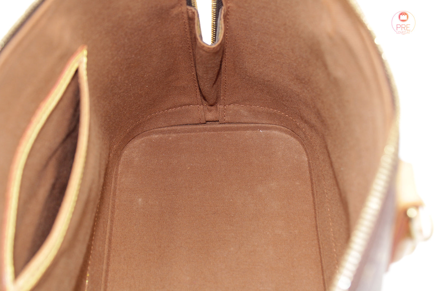 Alma PM Monogram Canvas mit Vachetta Gurt