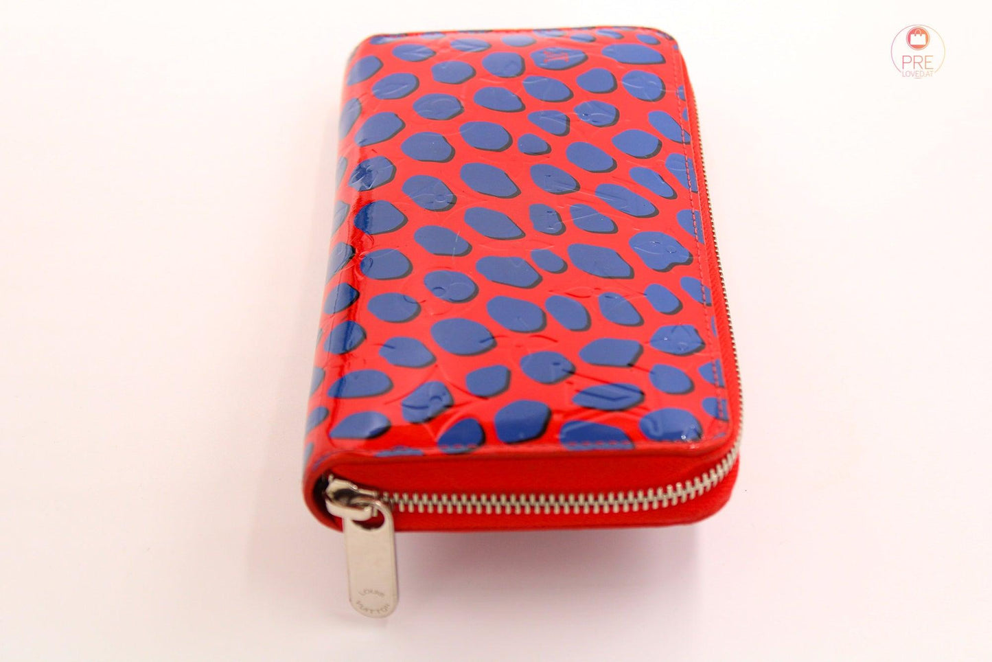 Portefeuille Monogram Vernis Zippy Edition Limitée Jungle Dots Rouge/Bleu