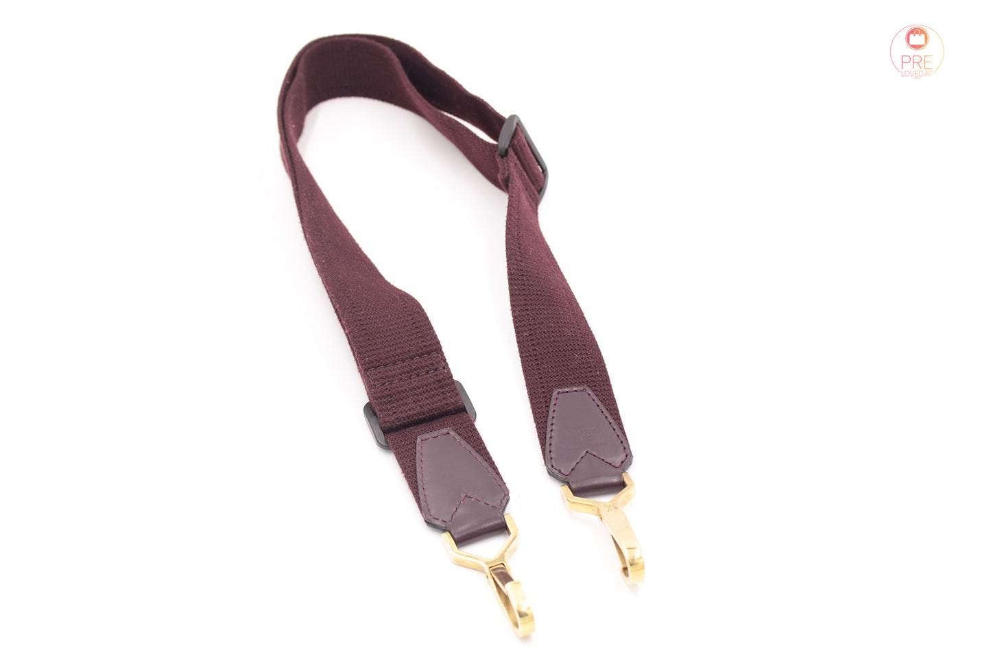 Shoulder strap leather brown max. 117cm